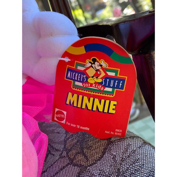 Minnie Mouse Stuffed Plush Doll Toy Mattel Mickey's "Stuff for Kids" 13 inch NOS - Picture 3 of 16